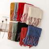 Soft Cottonlinen Feeling Scarf Shawls Women Solid Color Premium Foulard Femme Long Vacation Beach Scarf