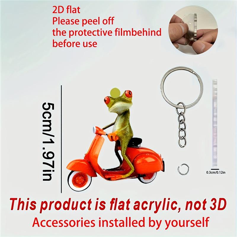 

Акриловая подвеска в виде лягушки-велосипедиста для автомобиля Standard Size