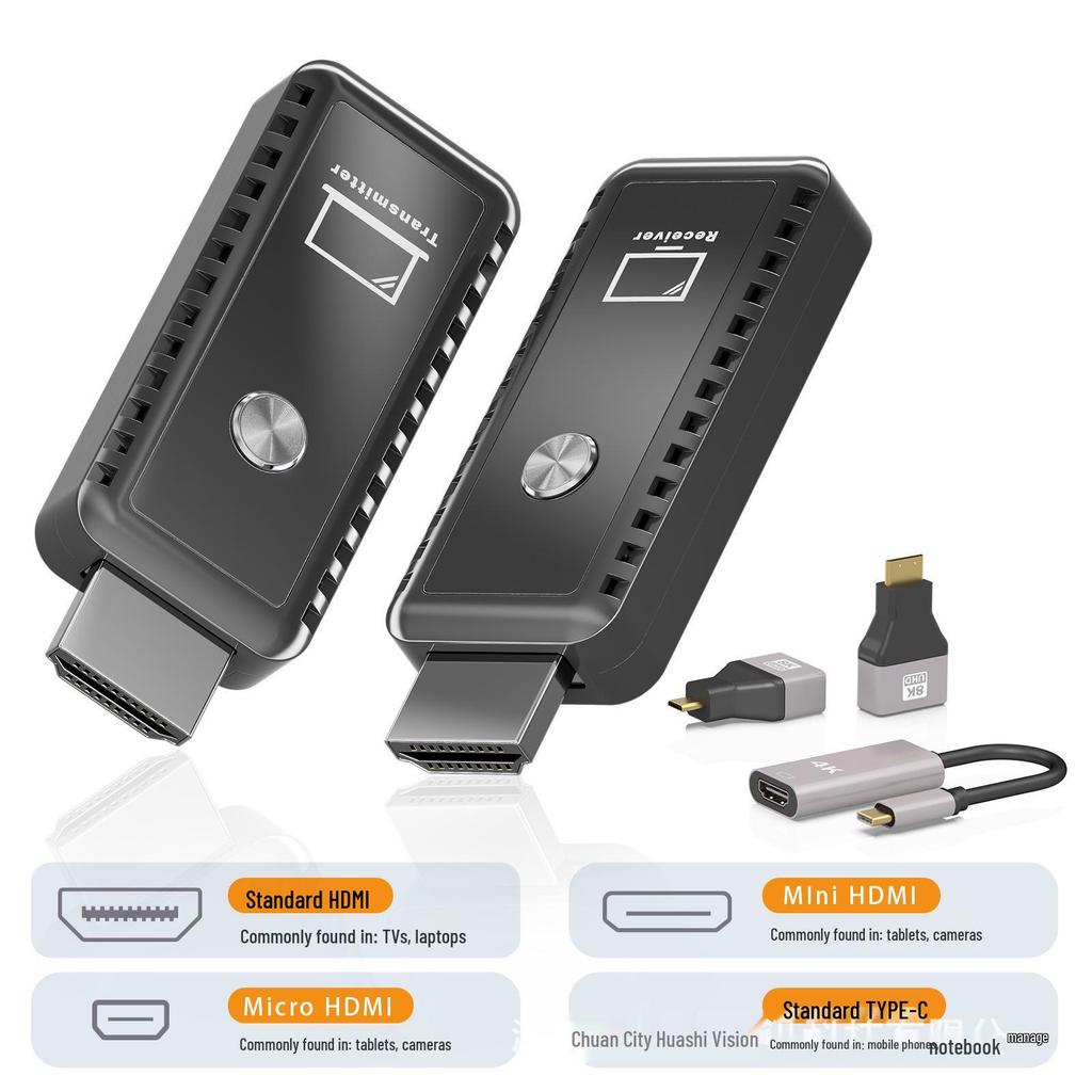1080P HDMI Wireless Repeater Extender - 30m Range, Signal Amplifier (Holiday Promo)