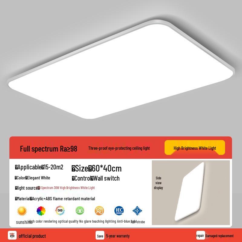 Round Waterproof LED Ceiling Light for Kitchen, Bathroom, Bedroom, Balcony, or Corridor