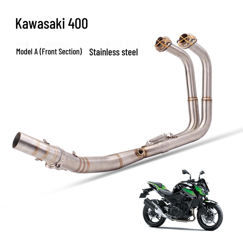 

Motorcycle Moped Exhaust Front Section for Z400 - Easy Non-Destructive Installation