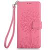 For iPhone Air Case PU Leather Wallet Phone Cover Tree Deer Imprinted