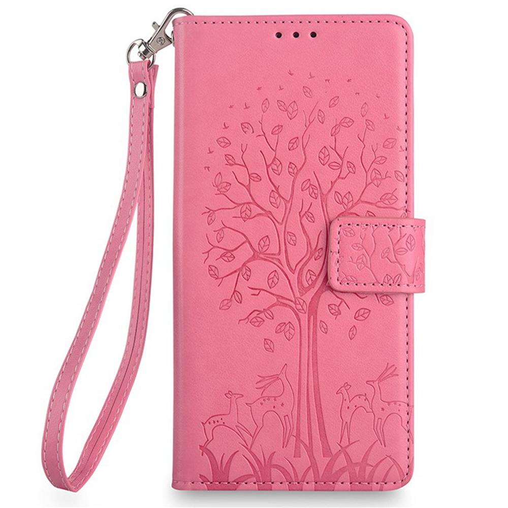 For iPhone Air Case PU Leather Wallet Phone Cover Tree Deer Imprinted