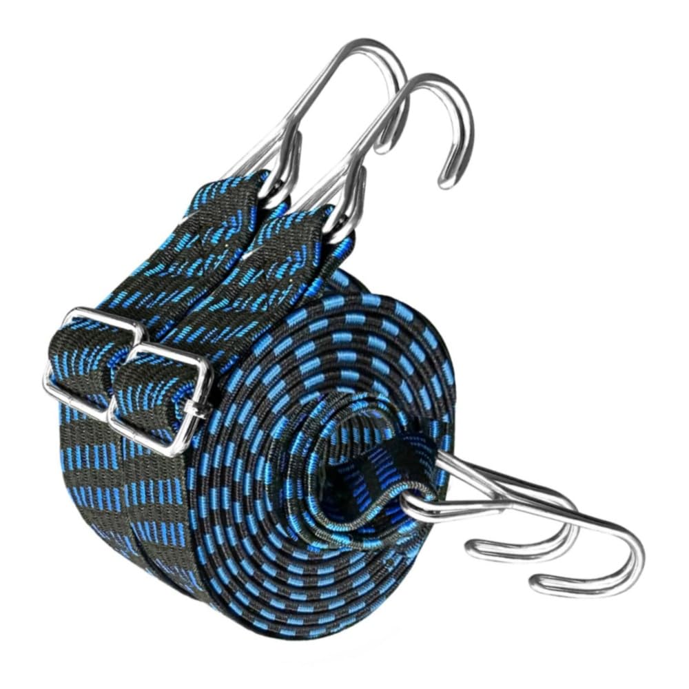 GYWHOOFT Set of 2 Luggage Securing Belts, Rubber Bands, Luggage Tie-Down Straps, Prevents Loads