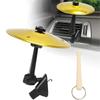 Mini Clapetă de Aer cu Clip Tobă Muzicală Farfurie din Aliaj Cimbal de Accident Auto Tamburi de Accidentare pentru Vehicule cu Instalare Ușoară Design Decorativ