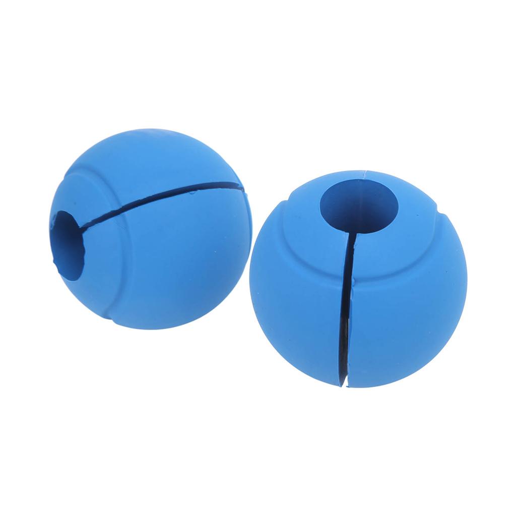 1 Pair of Barbell Dumbbell Curved Bar Grip Round Spherical Silicone Non Slip Thickened Grip for Massive Arm and Muscle Building