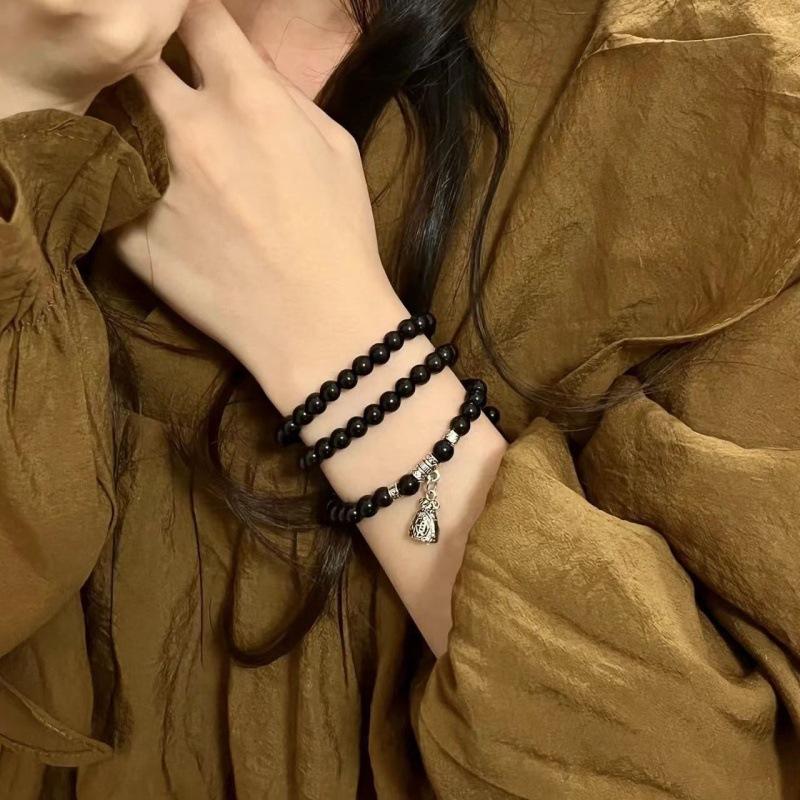 Two wear multi-circle bracelet necklace spring and summer niche design sense personalized retro bracelet