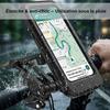 Universal Motorcycle Bicycle Phone Holder, Magnetic Adjustable 360° Rotatable Waterproof Touch Screen