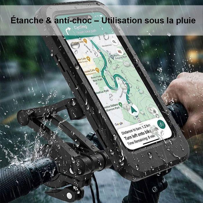 Universal Motorcycle Bicycle Phone Holder, Magnetic Adjustable 360° Rotatable Waterproof Touch Screen