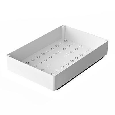 Égouttoir à vaisselle efficace, Rangement robuste coulissant pour tiroir de cuisine, Paniers de rangement peu encombrants sous étagère
