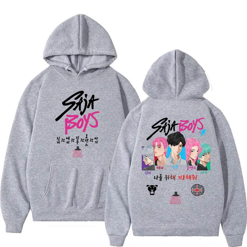2025 K-pop Saja Boys Demon Hunters Movie Graphic Hoody Men Women Harajuku Fashion Sweatshirt Casual Oversized Long sleeve hoodie