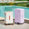 2025 High-Capacity Contrasting Color Suitcase - 28/30 Inch Unisex Password Travel Luggage