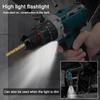 1300CMm Rechargble Brushless Motor Electric   Drill Cordless Electric Screwdriver Multifunctional Electric Drill Handheld Electric Screwdriver El