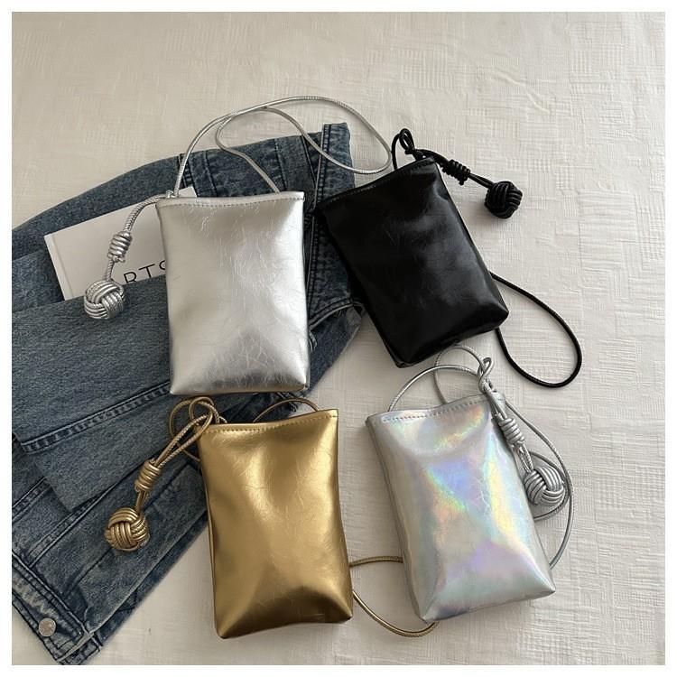 Trendy Gold Crossbody Phone Bag For Casual Daily Use Chic Small Handbag