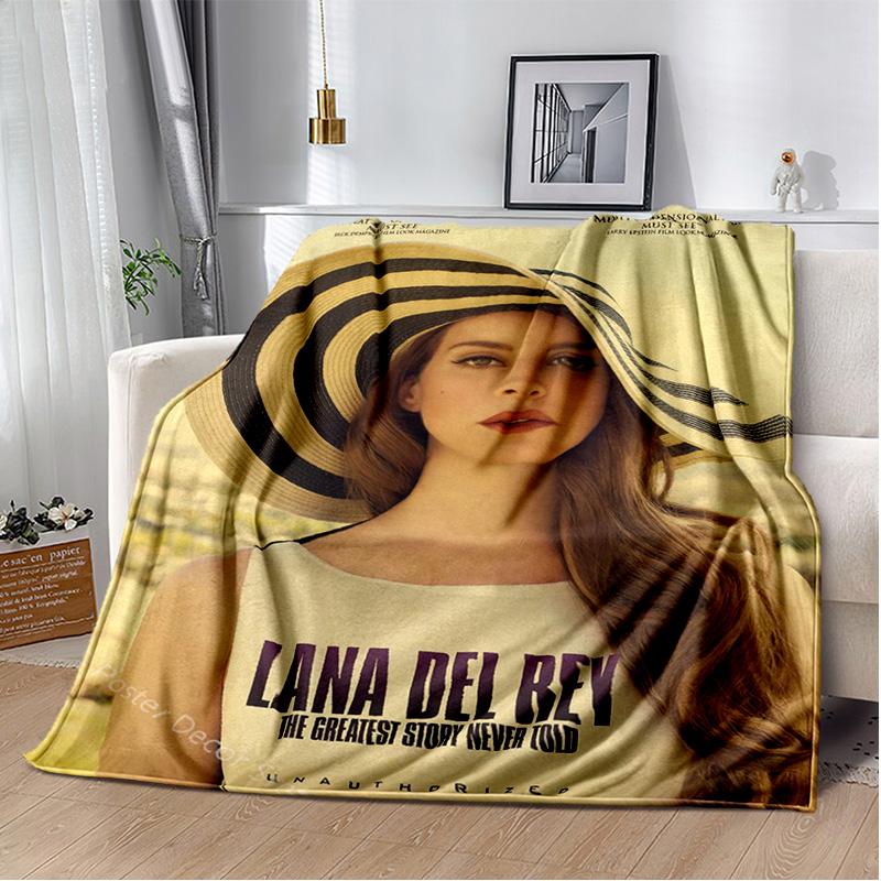 Lana Del Rey Sängerin Lizzy Grant HD Decke, Weiche Überwurfdecke für Zuhause Schlafzimmer Bett Sofa Picknick Reise Büro Abdeckdecke Kinder