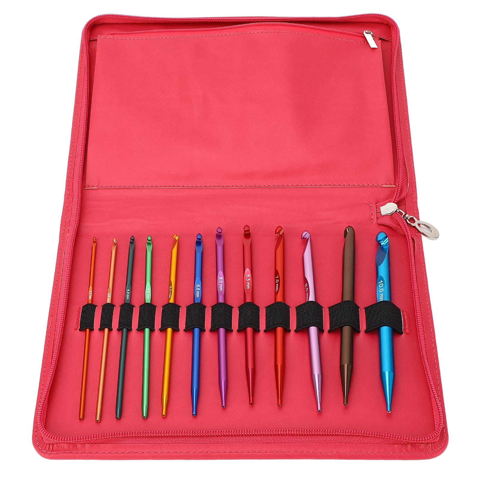 

Набор из 12 сменных спиц для вязания, полный инструмент, круглая, из оксида алюминия, съемная, для вязания крючком