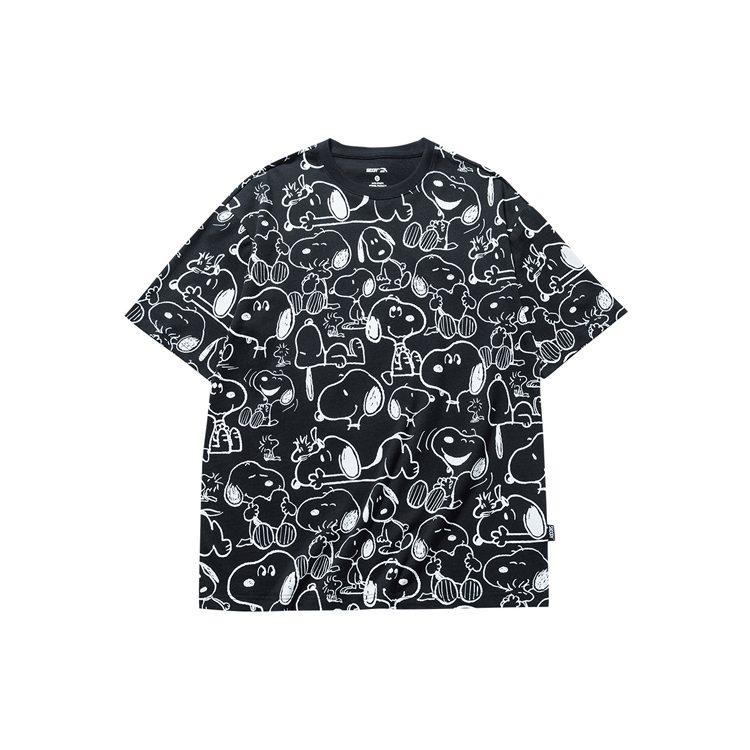 Anta x SNOOPY Life Collection T Shirt Unisex Black 952129113-2
