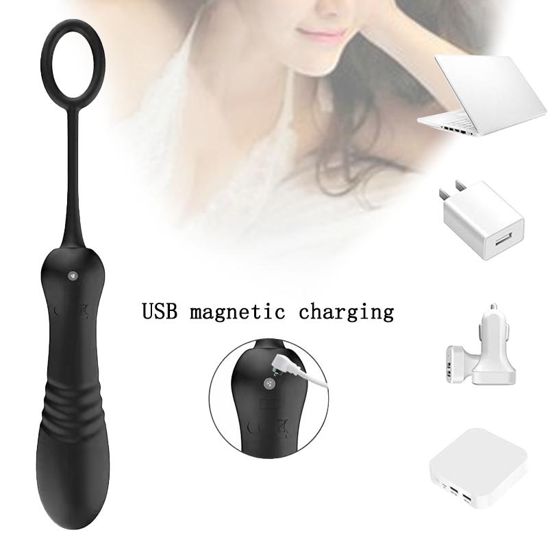 Vaginal Telescopic Vibrator Wireless Clitoral G Spot Stimulator Vibrating Egg Dildo Masturbation Sex Toy For Women