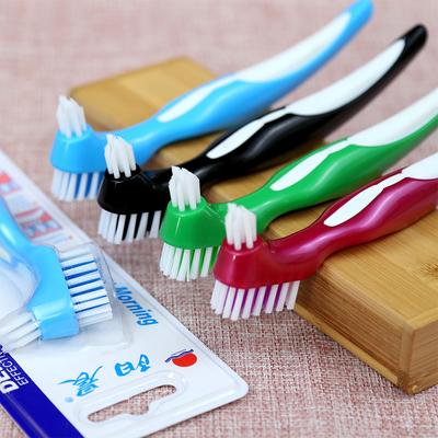 Diş Protezi Temizleme Fırçası Çift Başlıklı Diş Eti Temizleyici Erkekler Kadınlar İçin Çok Katmanlı Kıllar Takma Diş Fırçası Ağız Temizleme Araçları