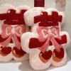 Pair of Wedding Double Happiness Plush Dolls for Bed Decoration