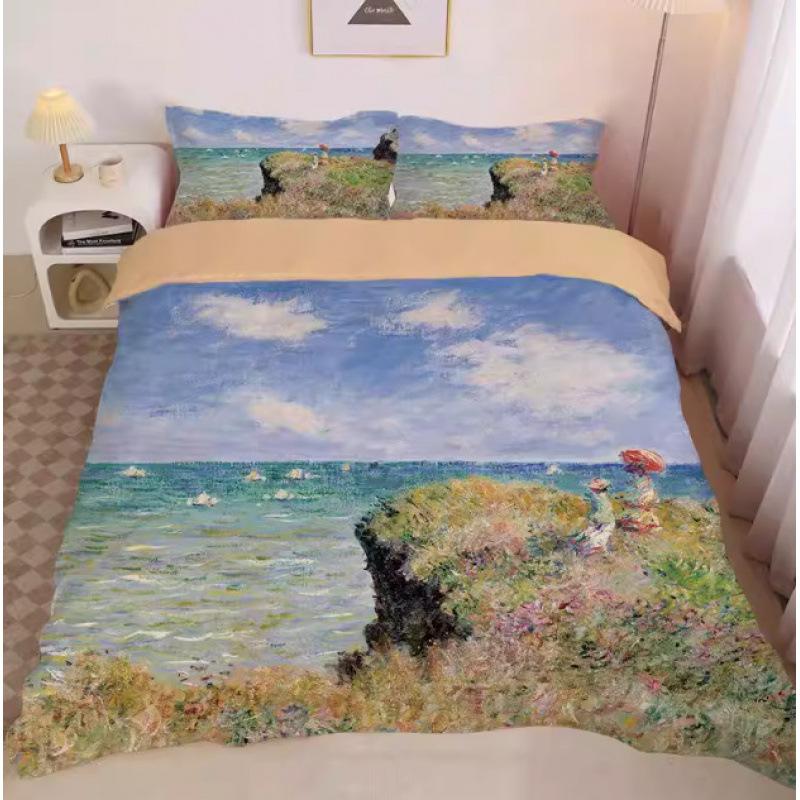 World Famous Paintings Bedding Set Artwork Duvet Cover Set King Queen Double Full Twin Single Size Bed Linen Set