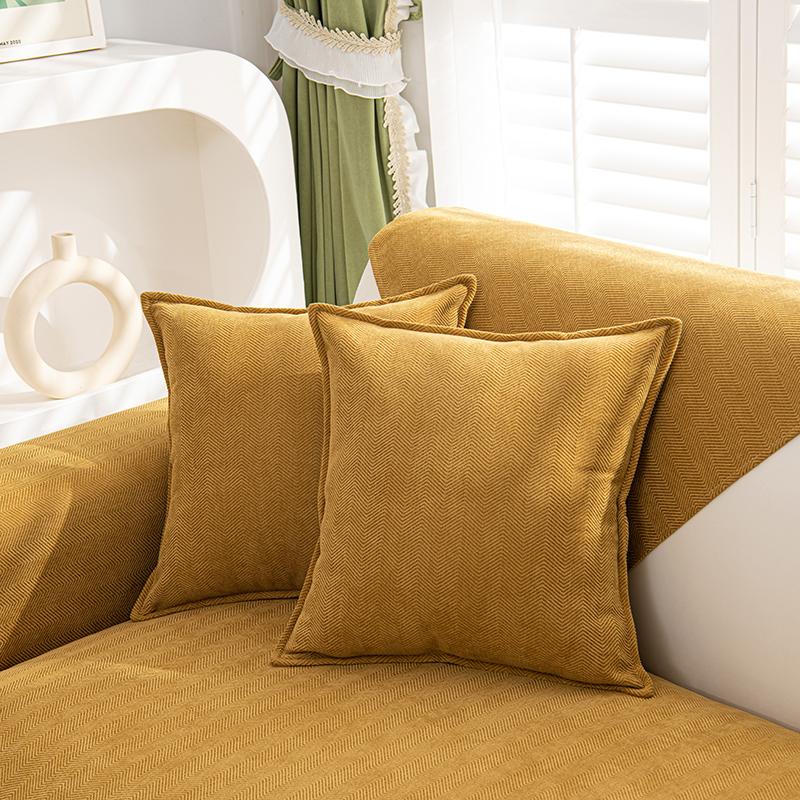 Waterproof Sofa Cover Chenille Sofa Towel Solid Color Living Room Sofa Cushion Non-Slip Sofa Cushion Armrest Combination Covers