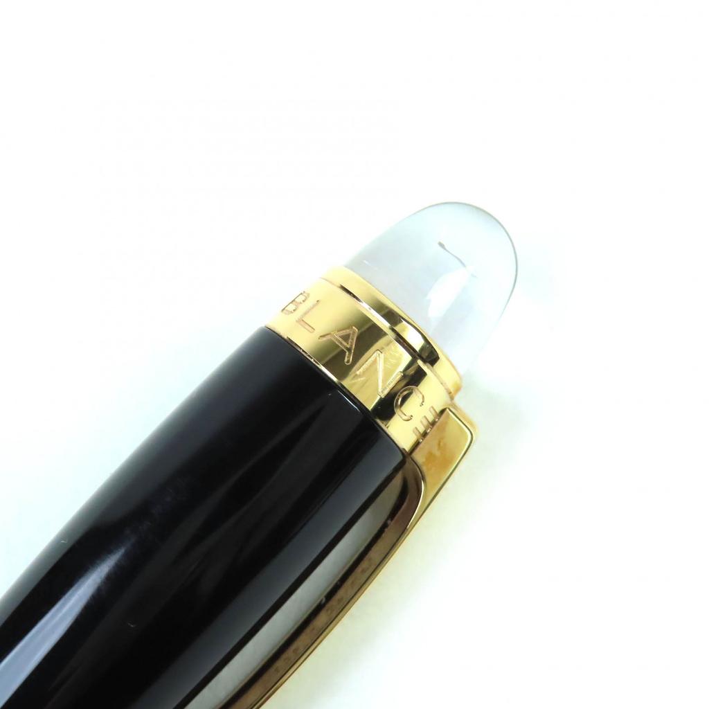 Very Good MONTBLANC fountain pen Starwalker white star Black Red Gold 14K mens Used