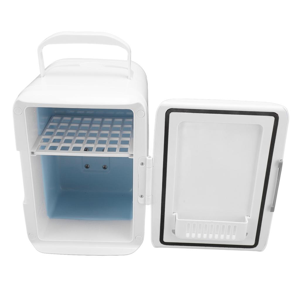 Car Mini Fridge 4L Low Noise Compact Skincare Beverage Cooler Warmer for RV Beverage Food Cosmetics