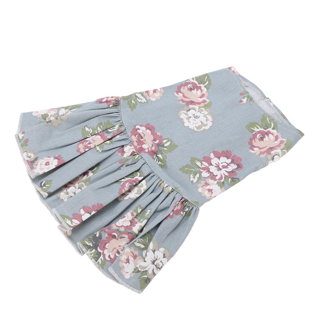 Pet Floral Dress Breathable Cotton Dog Sundress for Daily Wear Party Wedding WalkingM