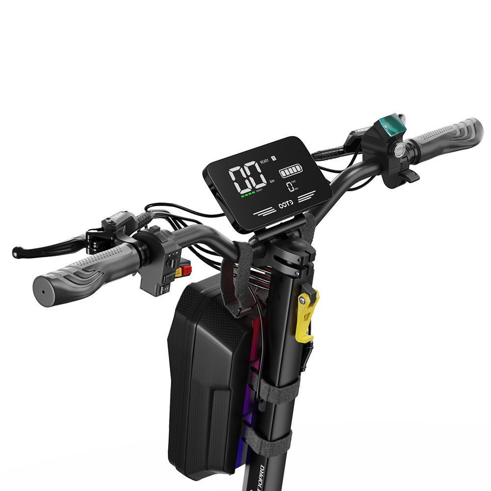 Electric Scooter OOTD T10 Pro 11" 1300Wx2 Motor LCD Display 52V 23.4AH Full Suspension Electric Scooter For Adult Max Load 150Kg