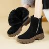 High Quality Winter Women's Suede Cotton Boots Wool Keep Warm Women's Ankle Boots Plush Women Snow Boots Botas Mujer Botas Mujer