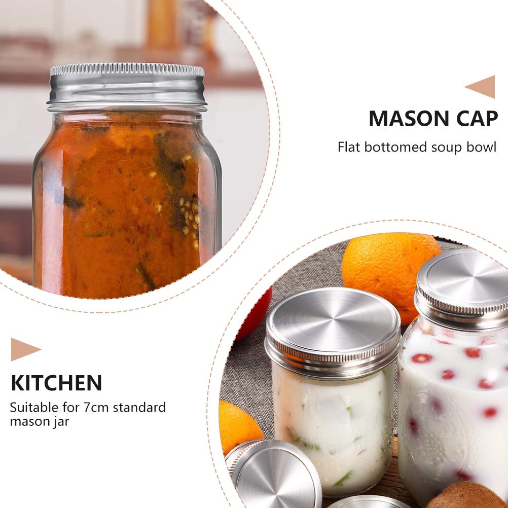 20Pcs Mason Can Lids Covers Mason Jar Lids Caps Mason Can Sealed Covers