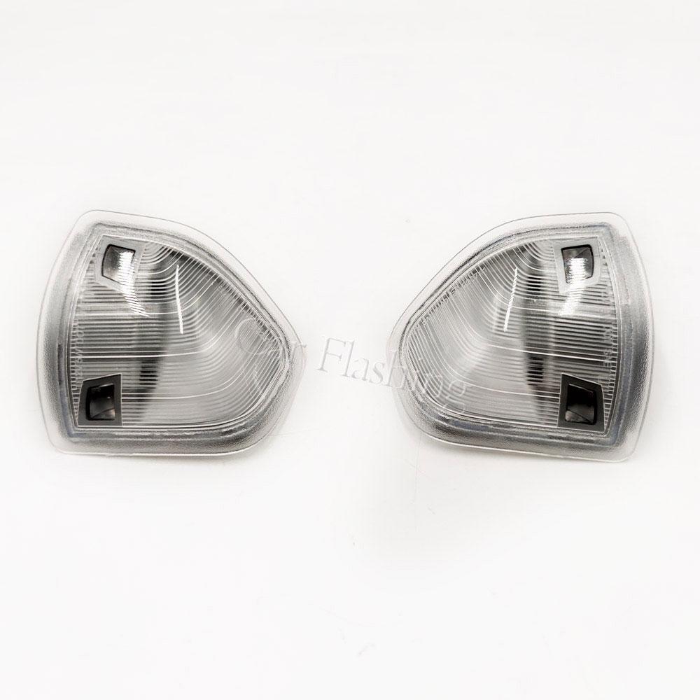 For Dodge Ram 1500 2500 3500 Front Mirror Turn Signal Light Clear Smoke Lens Amber LED Side Mirror Turn Signal Lights LED
