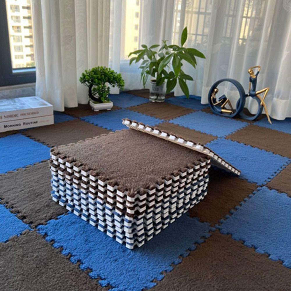 Geschenk Zuhause Schaumstoff Baby Spielmatte Bebe Matratze Plüsch Patchwork Bodenmatte Übung Kinder Teppich