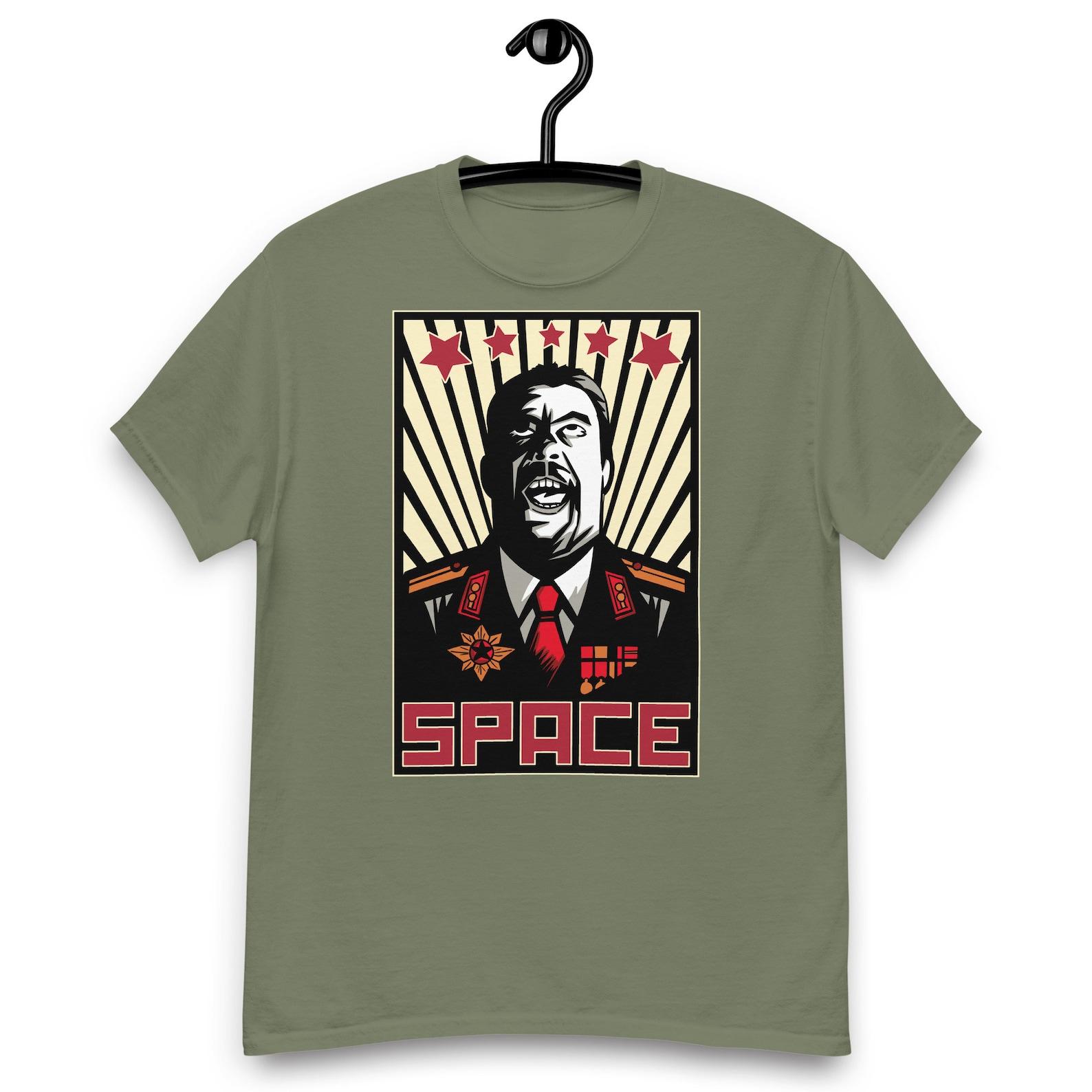 Escaping to the one place that hasn t been corrupted by capitalism - Space Quote T-shirt XL