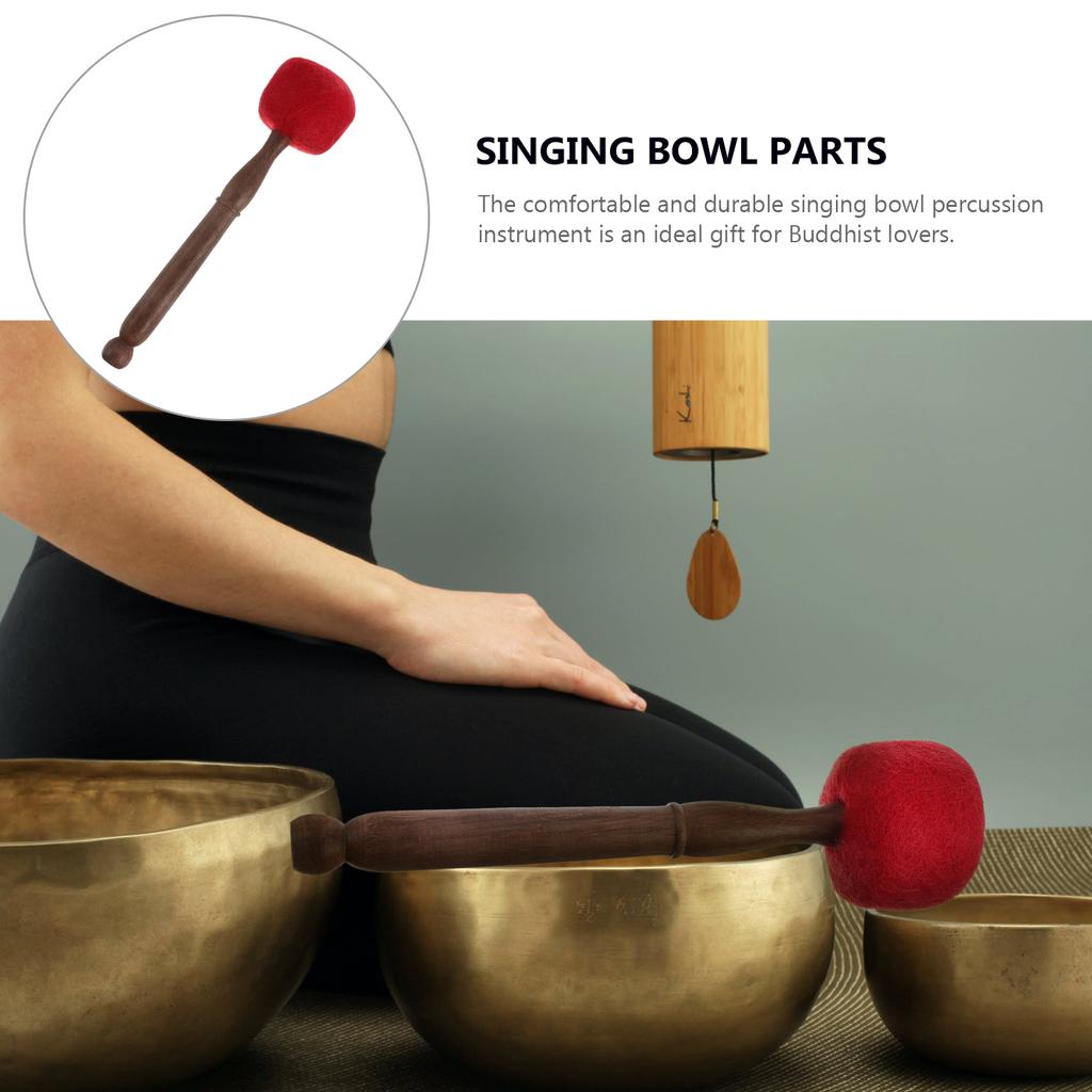 Professional Singing Bowl Sound Bowls Wooden Useful Unique Singing Bowl Sound Bowls Practical Buddhism Chanting Tool Supplies