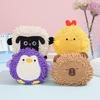 Plush Squeaky Dog Toy with Short Mop Velvet Interactive Stuffed Toy for Small Medium Large Breeds Cute Animal Soft Dog