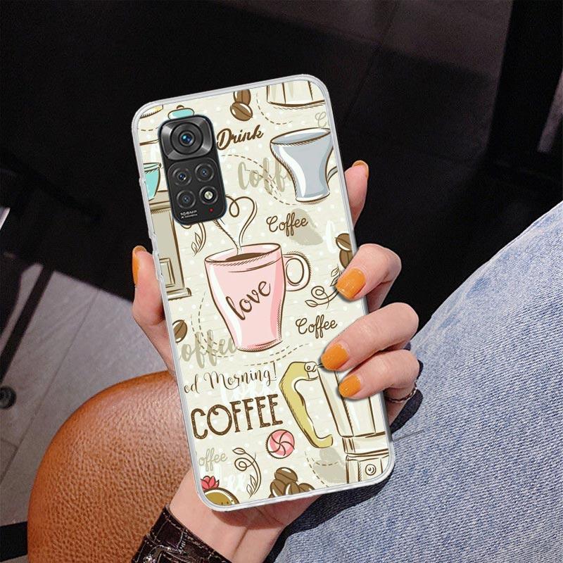 Coffee Wine Cup Phone Case For Xiaomi Redmi Note 15 14 13 12S 12 11 Pro Plus 14S 11S 11E 10 10S 11T 5G Personalized Cover Redmi