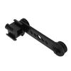 Triple Cold Shoe Extension Bracket Aluminium Alloy Microphone Stand Mount Adapter for Tripod Monopod Stabilizer Black