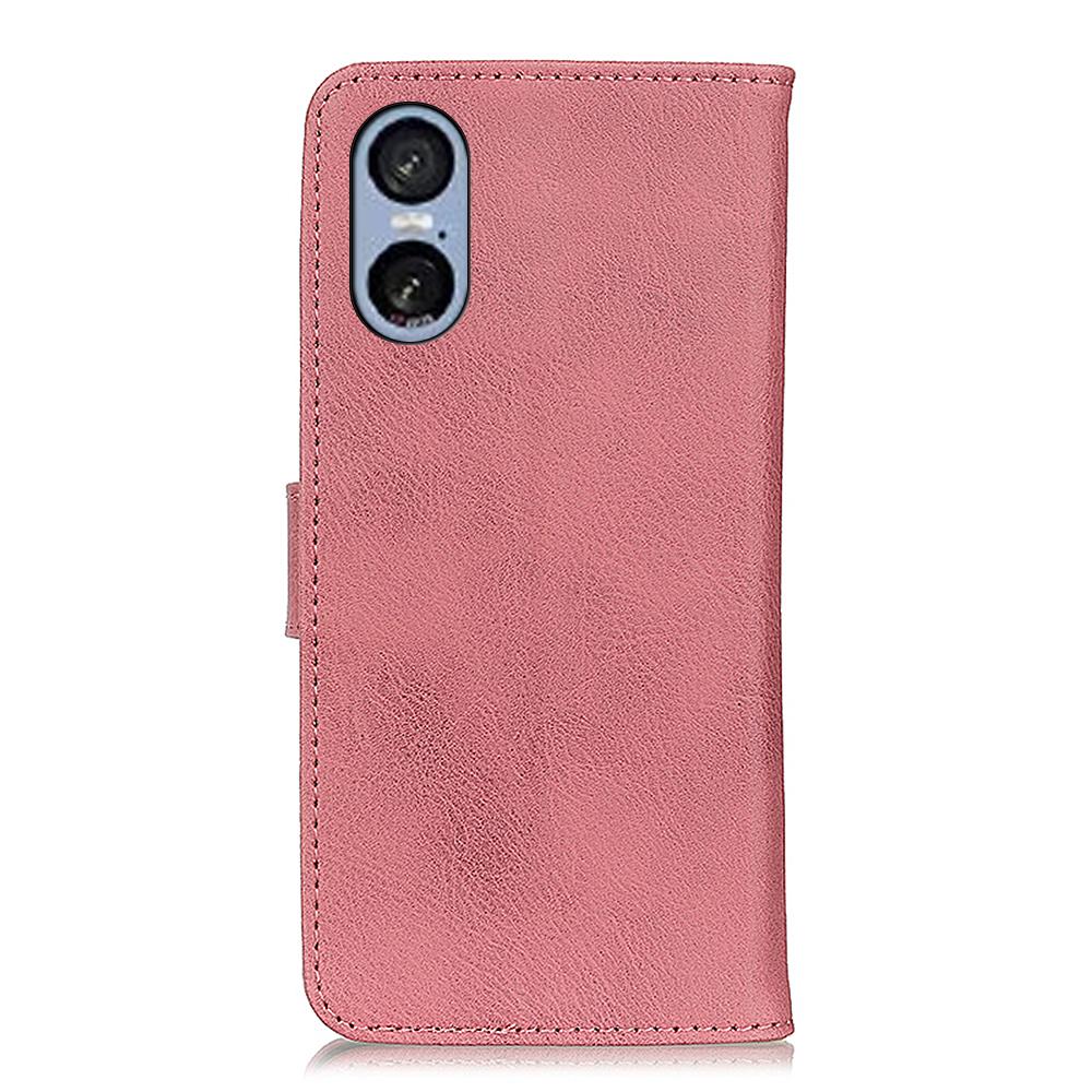 For Sony Xperia 5 VI Wallet Case Cowhide Texture Leather Flip Phone Cover