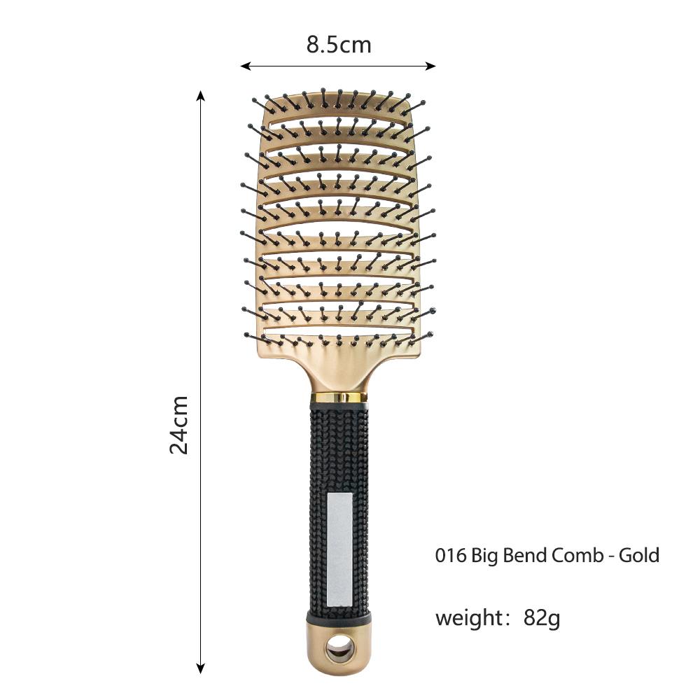Nylon Boar Bristle Brush Teeth Top Selling Vent Hair Brush Rubber Handle Detangling Hair Comb Oval Scalp Massage Brush for Women