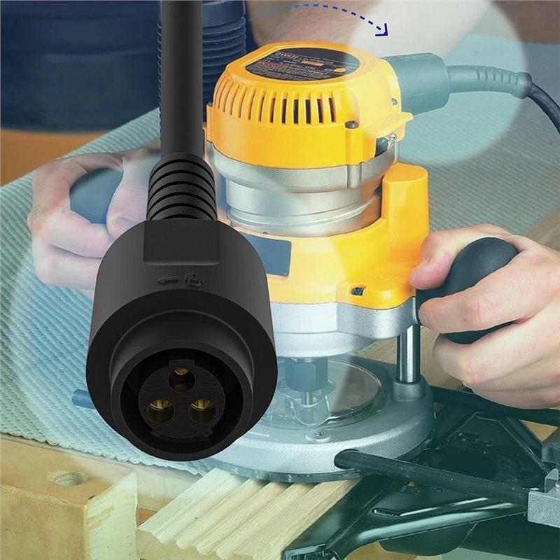 A74E-Routerkabel Zusätzliches Batteriekabel Routerkabel Kompatibel mit DW618 DW616 Router US-Stecker