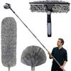 Plumero Telescópico 6m, Cabeza de Lobo Telescópica con Extensión Ajustable 1.5-6m, Cepillo Araña Cabeza de Lobo Telescópica, Rasqueta para Ventanas