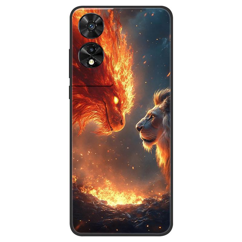 For TCL 505 503 403 50SE Case Domineering TPU Silicone Hard Shell For 50SE T509K 503 403 Coque Lion Dragon Tiger Bumper Fundas