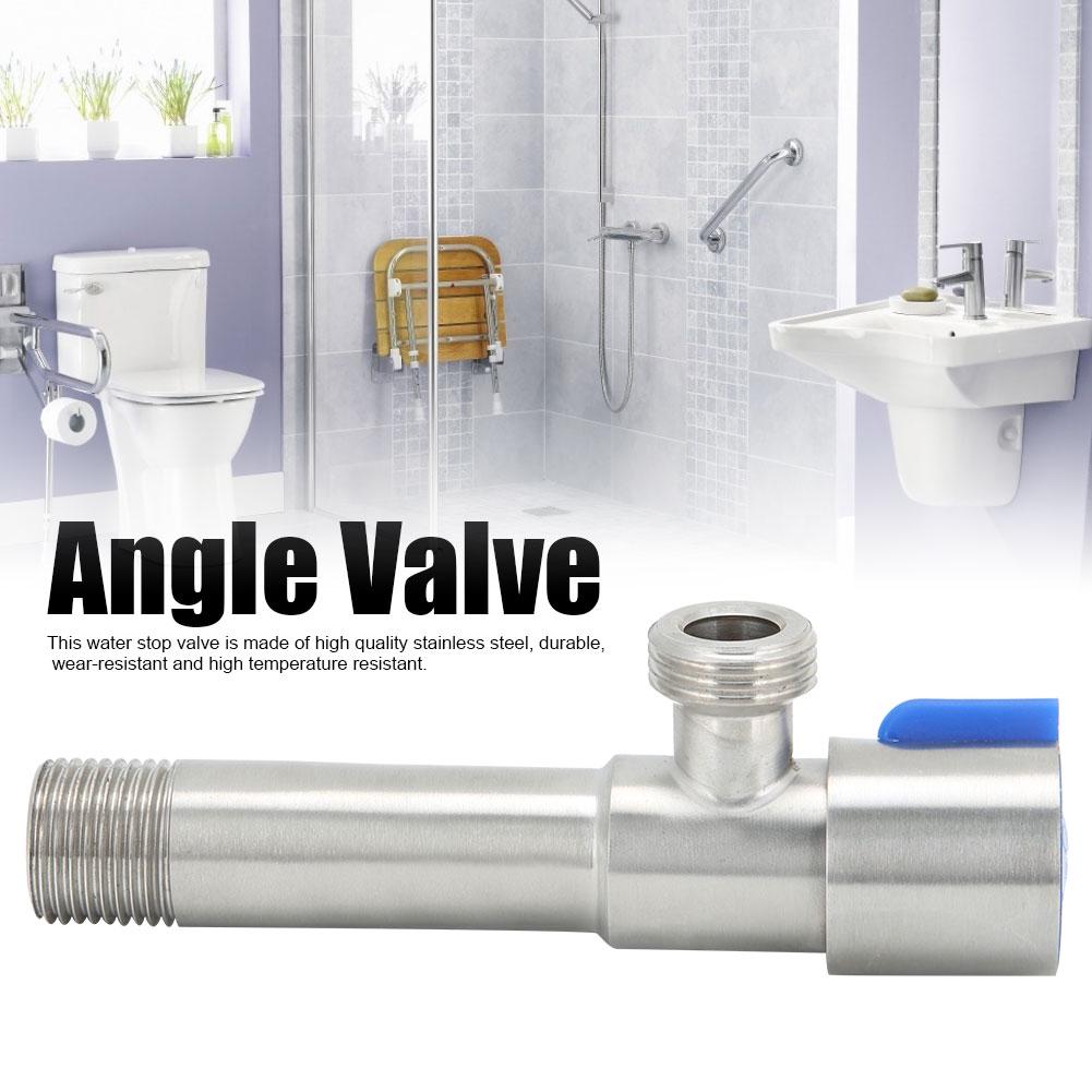 Household 304 Stainless Steel Kitchen Bathroom Faucet Angle Stop Valves