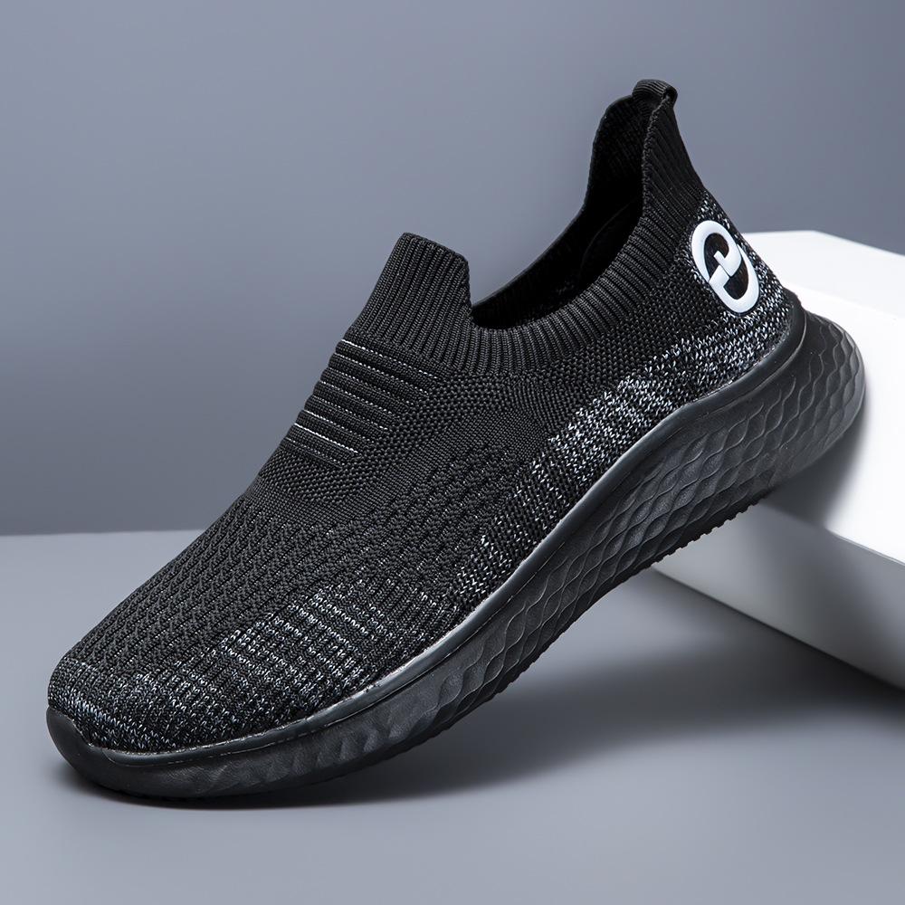 Casual shoes mesh breathable lightweight soft-soled walking shoes dad driving shoes