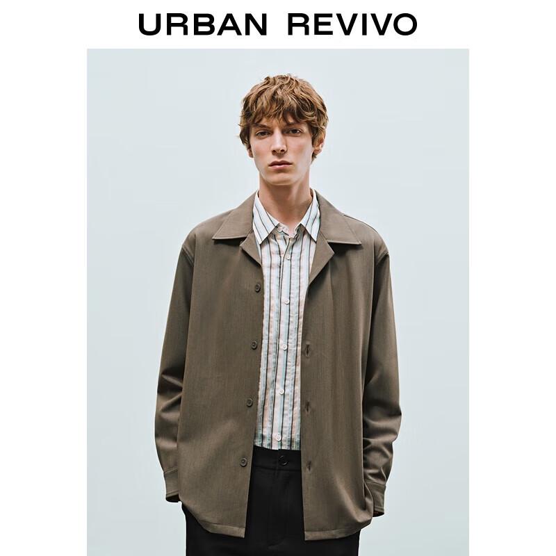 UR Men's Autumn Retro Loose Fit Long Sleeve Button Shirt