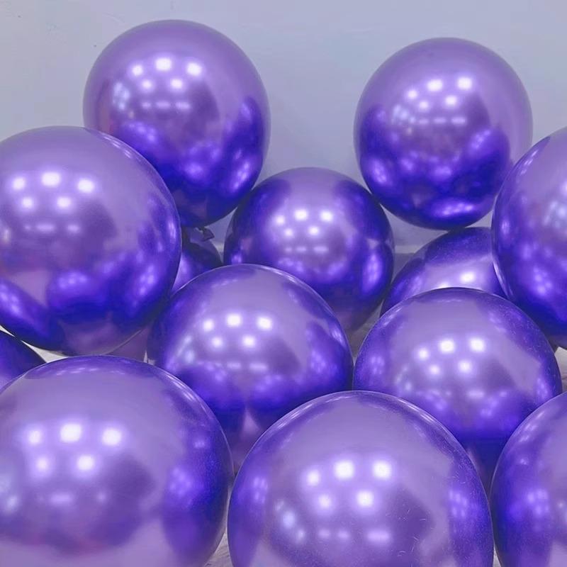 Thickened Blue and Gold Silver Balloons for Birthday and National Day Decorations
