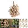6pcs Christmas Decoration Wooden Pendants Unique Xmas Tree Hanging Ornament Collection