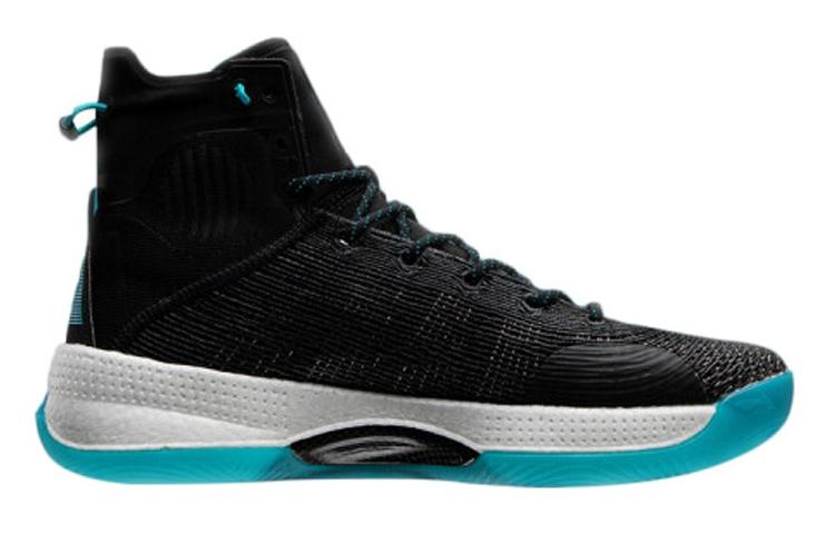 Li Ning YuShuai 13 Boom Cushioning Slip Resistant High Top Performance Basketball Shoes Men's Black Blue ABAP065-1